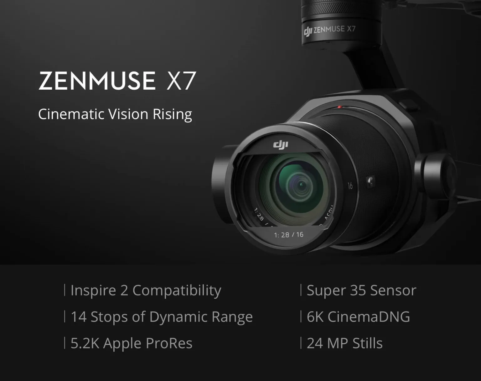 Buy DJI Zenmuse X7 for Cinematic Aerial Imagery | Everse